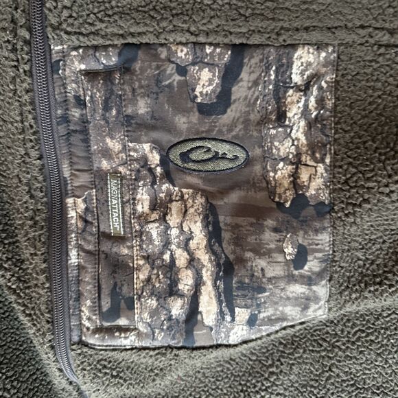 Drake Wasterfowl MST Sherpa Fleece Hybrid Liner Vest Mens XL Brown Hunting Camo - Picture 3 of 6